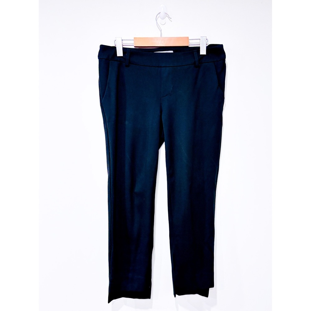 TRISTAN Black stretch pants | Tailored office minimal | Large
